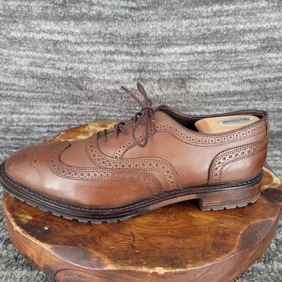Allen Edmonds McTavish Wingtip Oxford Dress Shoes Leather Brown‎ Mens Size 11