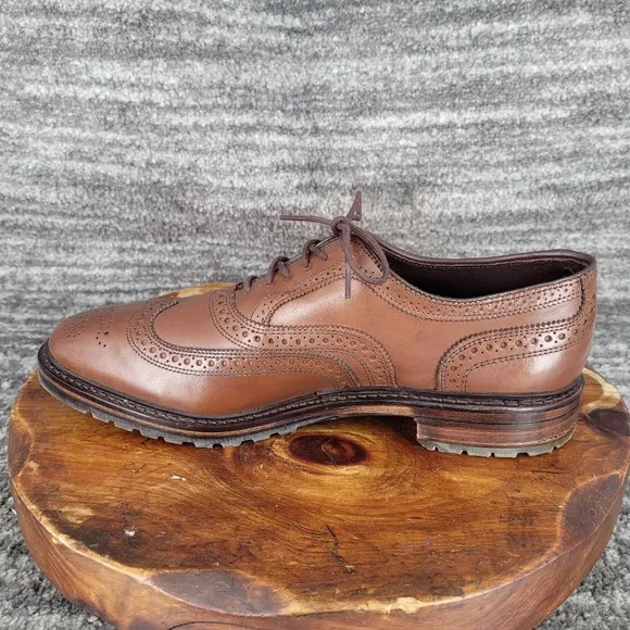 Allen Edmonds McTavish Wingtip Oxford Dress Shoes Leather Brown‎ Mens Size 11