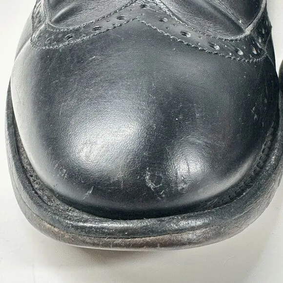 Allen Edmonds Men’s 10 D Birmingham Leather Oxford WingTip Dress Shoes Black