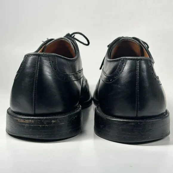 Allen Edmonds Men’s 10 D Birmingham Leather Oxford WingTip Dress Shoes Black