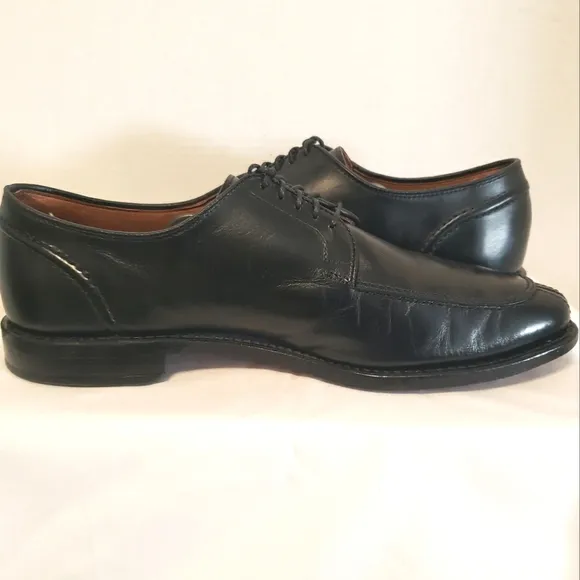 Allen Edmonds Mens Lasalle Split Toe Oxford Black Leather Dress Shoes  Size 9