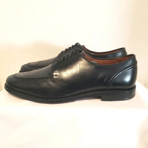 Allen Edmonds Mens Lasalle Split Toe Oxford Black Leather Dress Shoes  Size 9