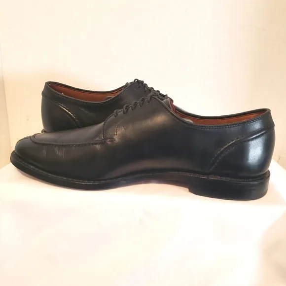 Allen Edmonds Mens Lasalle Split Toe Oxford Black Leather Dress Shoes  Size 9