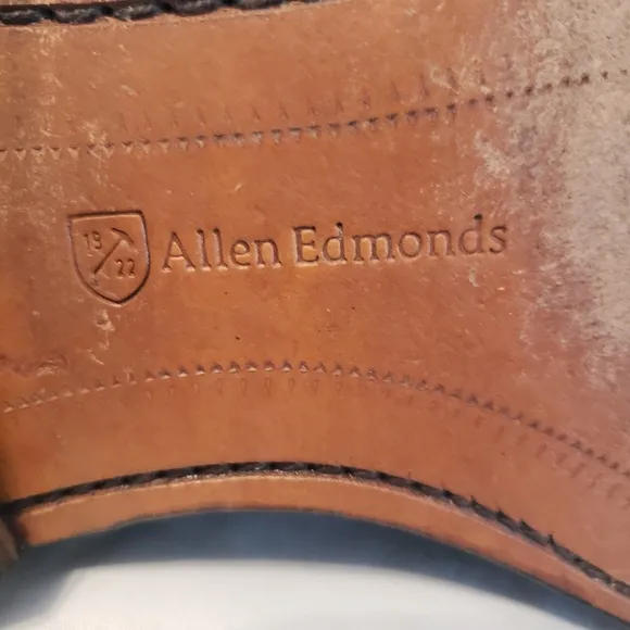 Allen Edmonds Mens Lasalle Split Toe Oxford Black Leather Dress Shoes  Size 9
