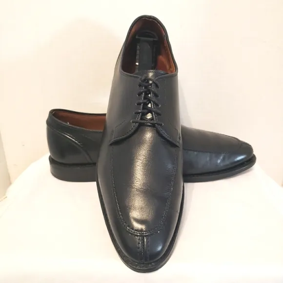 Allen Edmonds Mens Lasalle Split Toe Oxford Black Leather Dress Shoes  Size 9
