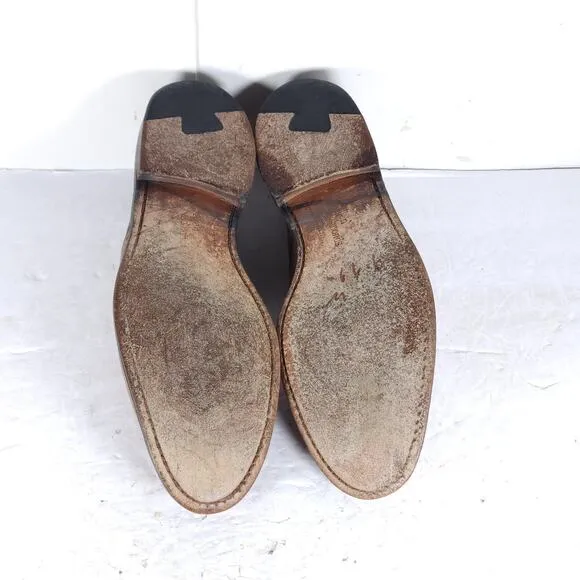 Allen Edmonds Men’s Player's Shoe US 9D Brown Leather Wingtip Derby Dress Shoes