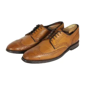 Allen Edmonds Men’s Player's Shoe US 9D Brown Leather Wingtip Derby Dress Shoes
