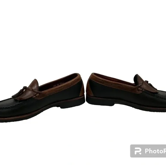 Allen Edmonds Nashua Tassel Brown Black Loafers Shoes Size 10.5  120923