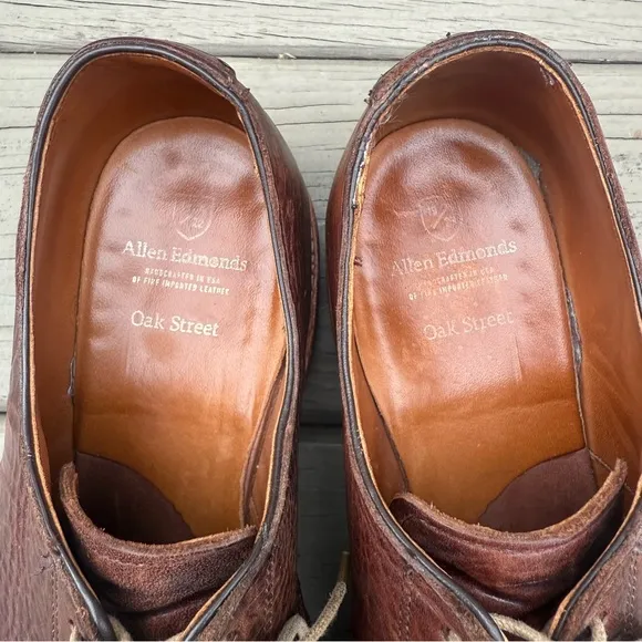 Allen Edmonds Oak Street Cap Toe Oxford Dress Shoes Dainite Soles Size 9.5 D