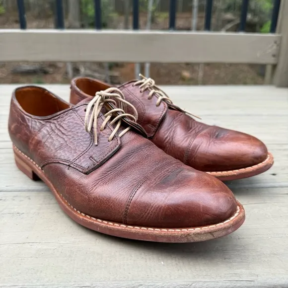 Allen Edmonds Oak Street Cap Toe Oxford Dress Shoes Dainite Soles Size 9.5 D