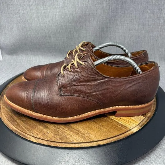 Allen Edmonds Oak Street Men's 10.5 Brown Leather Oxford Dress Shoes Dainite