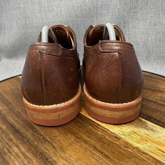 Allen Edmonds Oak Street Men's 10.5 Brown Leather Oxford Dress Shoes Dainite