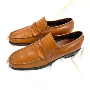 ALLEN EDMONDS Ostendo Carmel Loafer mens dress shoes 9.5 B Caramel Leather