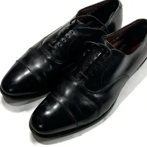 Allen Edmonds Park Avenue Black Leather Dress Shoes Oxfords 10 C Cap Toe Dress