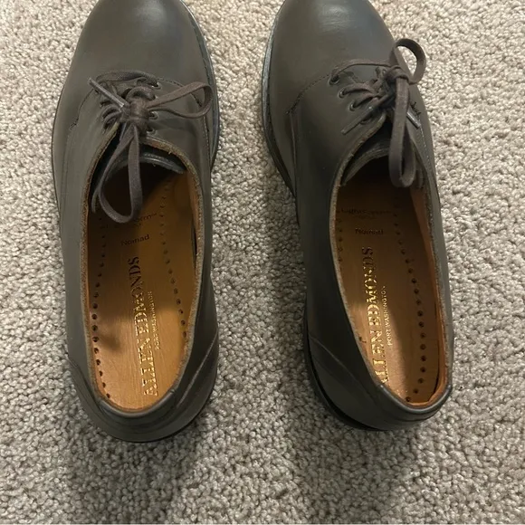 Allen Edmonds Port Washington Nomad Brown Leather Dress Shoes Size 12