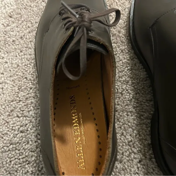Allen Edmonds Port Washington Nomad Brown Leather Dress Shoes Size 12