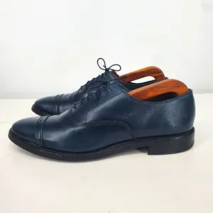 Allen Edmonds Shoes Men 10.5 AA Fifth Avenue Oxford Dress Blue