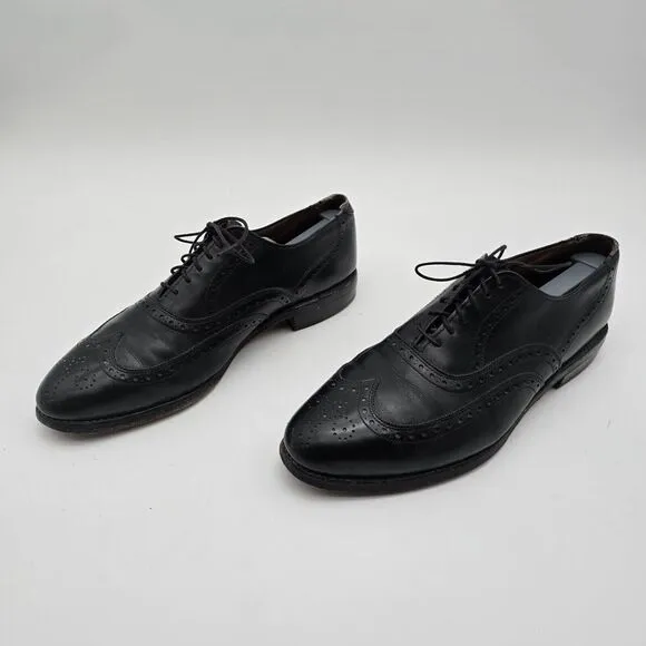 Allen Edmonds Shoes Mens 8.5 C Black Wing Ox Oxford Lace Up Dress 66152