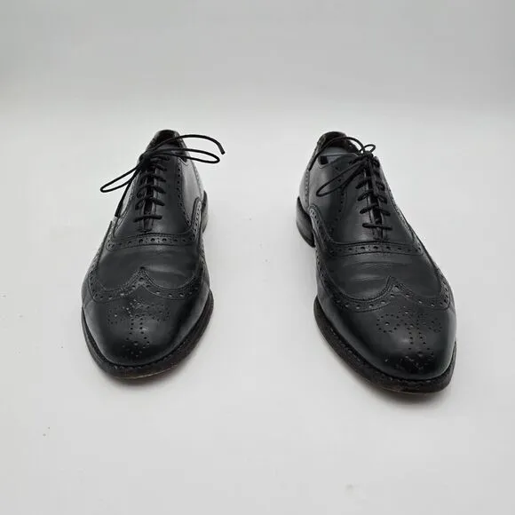 Allen Edmonds Shoes Mens 8.5 C Black Wing Ox Oxford Lace Up Dress 66152
