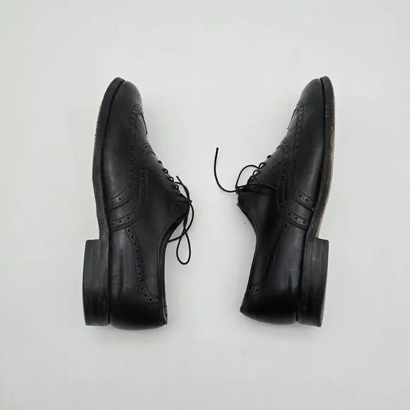 Allen Edmonds Shoes Mens 8.5 C Black Wing Ox Oxford Lace Up Dress 66152