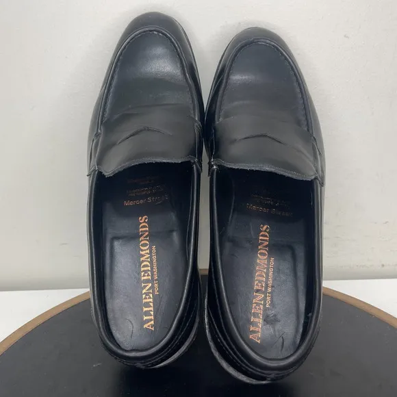 Allen Edmonds Shoes Men’s Size 10 D Mercer Street Penny Loafer Black Leather