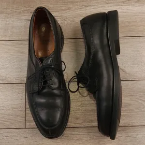 ALLEN EDMONDS Stockbridge Black Leather Sz 9.5 D Mens Split Toe Dress Shoes