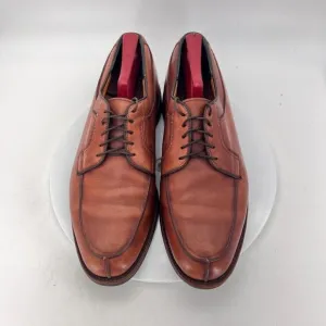 Allen Edmonds Stockbridge Men Size 10D Brown Leather Split Toe Derby Dress Shoes