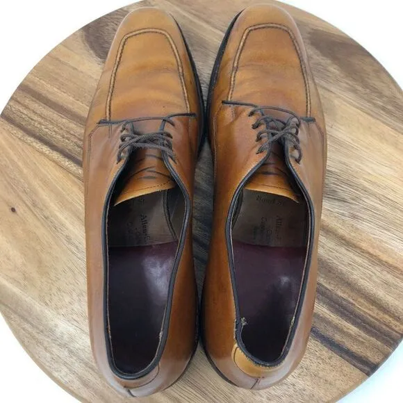 Allen Edmonds Bond Street Men’s Cap-Toe Leather Oxfords Size 11.5 AAA Walnut