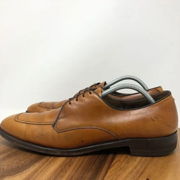 Allen Edmonds Bond Street Men’s Cap-Toe Leather Oxfords Size 11.5 AAA Walnut