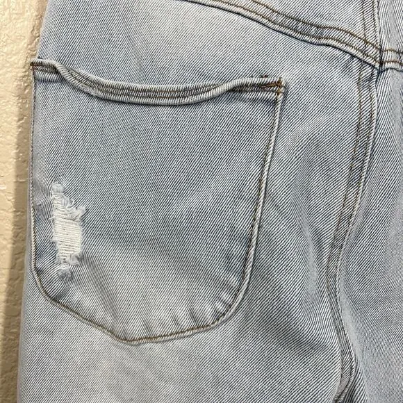 Almost Famous Distress Jeans 90's Flare Women's size 7 boho bell boots