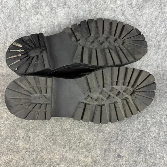 American Eagle Chunky Loafers Womens 11 Black Platform Shoes Academia Lug