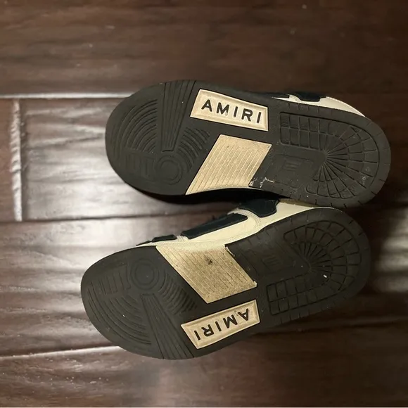 Amiri Women’s  Cream and Black Sneakers