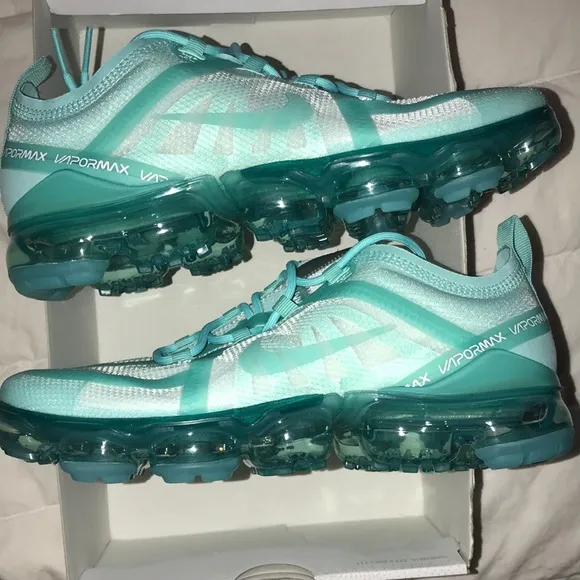 &gt;✅AIR VAPORMAX 2019 TEAL TINT TROPICAL TWIST BRAND NEW NIKE SZ 8, CENTIMETERS 25