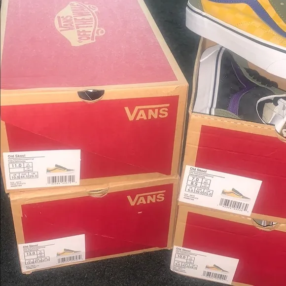 &gt;Ⓜ️OLD SKOOL OTW RALLY CHECKER DEEP LICHEN GREEN YELLOW BRAND NEW MENS VANS