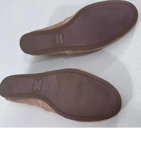 &quot;Toms&quot; Tan Flats, Suede, Size 9,