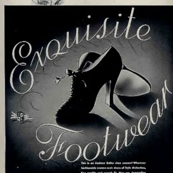 ANDREW GELLER LADIES SHOE #  34100 /1950'S VINTAGE SHOE