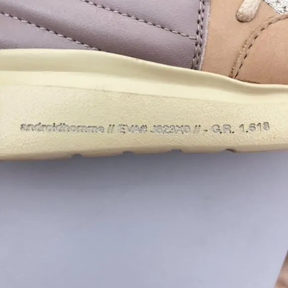 Android Homme Handmade Italian Beige &amp; Taupe Sneakers