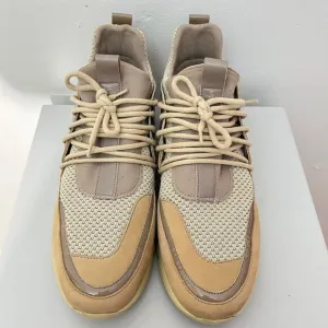 Android Homme Handmade Italian Beige &amp; Taupe Sneakers