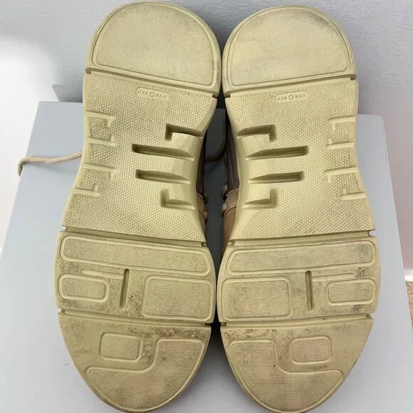 Android Homme Handmade Italian Beige &amp; Taupe Sneakers