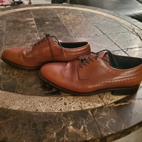 Ankari Floruss Mens Wing Tipped Lace Up Dress Shoes Size 41 (US 8)