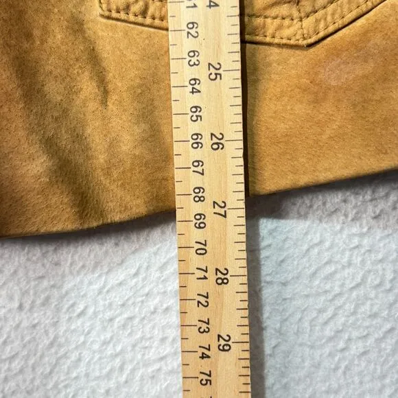 Anonymous John Carlisle Jacket Womens Size L Suede Leather Boho Cottage Y2K