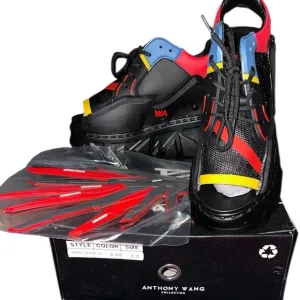 Anthony Wang platform open toed sneakers sz 8.5 with wings cosplay,goth fashion