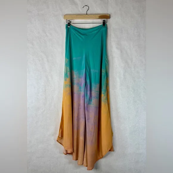 ANTHROPOLOGIE / BL-NK Tie-Dye Bias Maxi Skirt - Sz XS