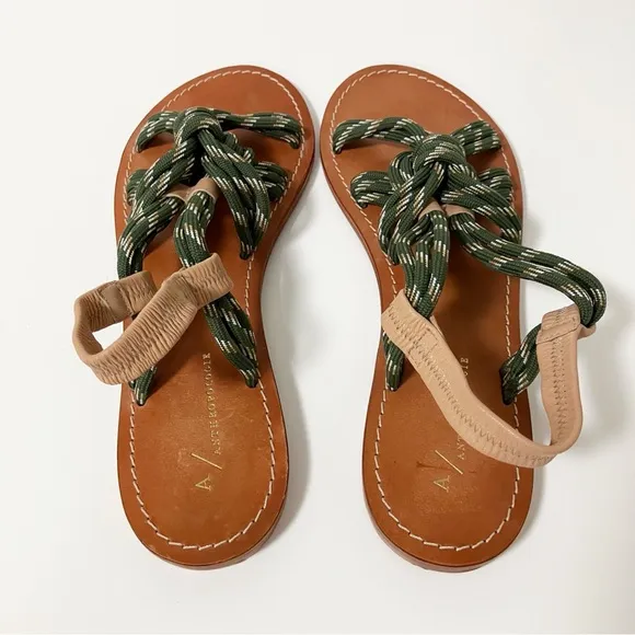 Anthropologie | Boho Leather Rope Sandals 10