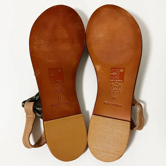 Anthropologie | Boho Leather Rope Sandals 10