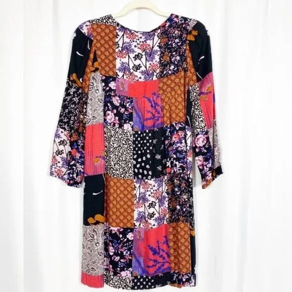 Anthropologie One September Arcata Dress - Patchwork Boho Size Small