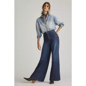 Anthropologie Pilcro The Upper Case A Super Flare High Rise Relaxed Jean Size 30