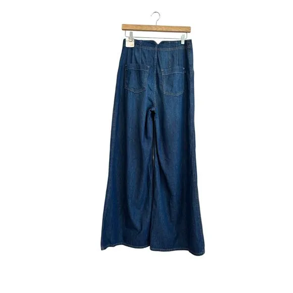 Anthropologie Pilcro The Upper Case A Super Flare High Rise Relaxed Jean Size 30