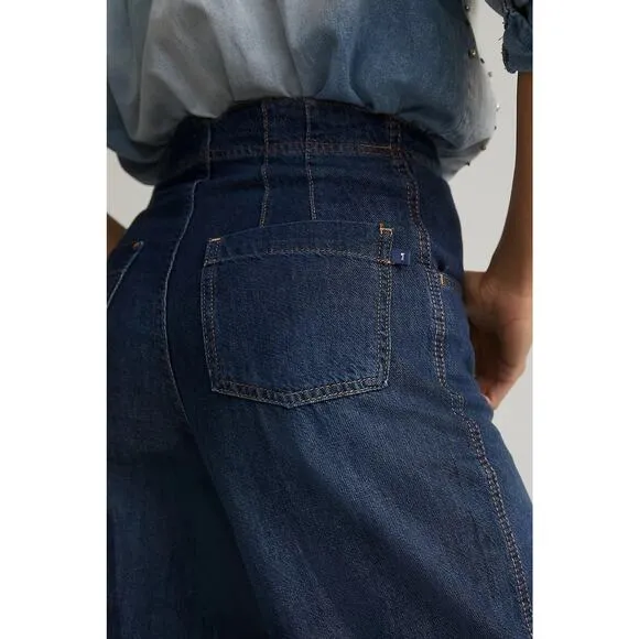 Anthropologie Pilcro The Upper Case A Super Flare High Rise Relaxed Jean Size 30