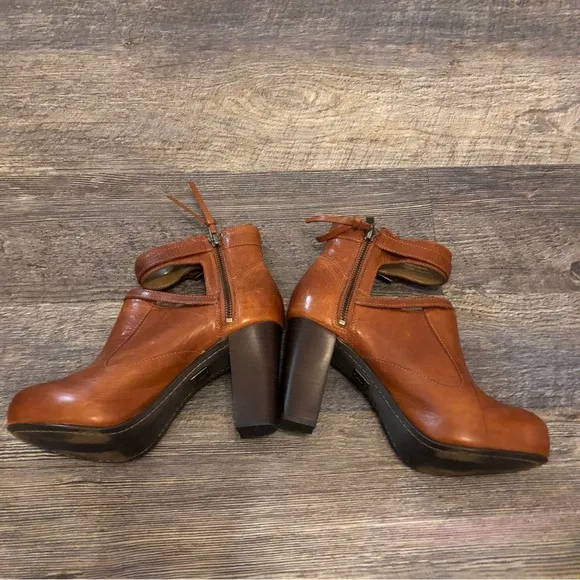 Anthropologie Schuler and Sons Ankle Strap Boots